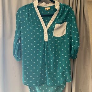 Takara green blouse